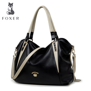 FOXER Genuine Leather Shoulder Bag - lucybags