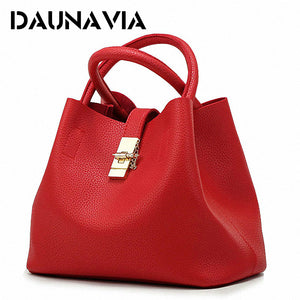 DAUNAVIA Tote Simple Trapeze Handbag - lucybags