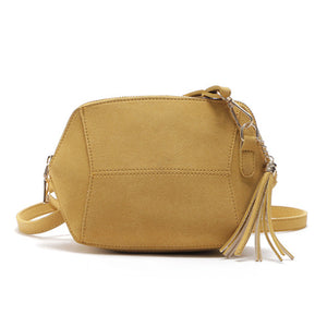 Fringe Crossbody Suede Clutch Bag - lucybags
