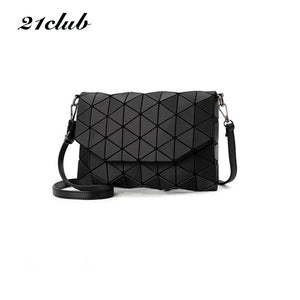 Small solid plaid geometric  clutch  handbag - lucybags