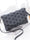 Small solid plaid geometric  clutch  handbag - lucybags