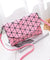 Small solid plaid geometric  clutch  handbag - lucybags