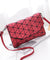 Small solid plaid geometric  clutch  handbag - lucybags