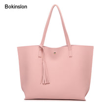 Bokinslon Tassel Leather Handbag - lucybags