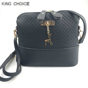 2018 Leather Crossbody Bag With Deer Toy - lucybags