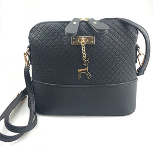 2018 Leather Crossbody Bag With Deer Toy - lucybags